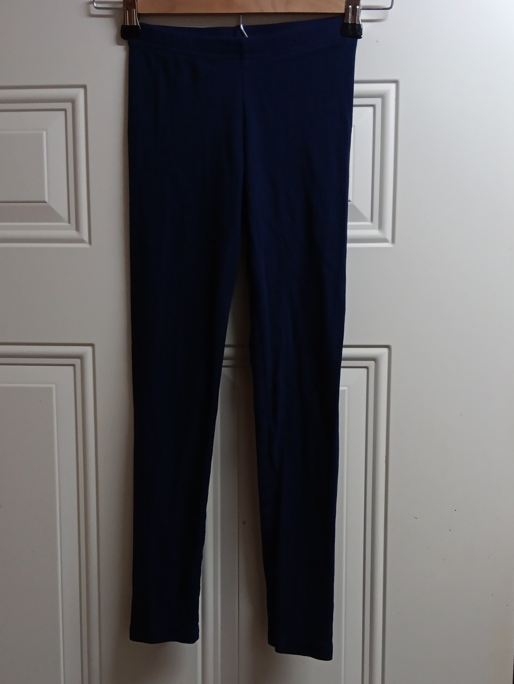 Old Navy Ribbed Navy Stretch Leggings For Girls